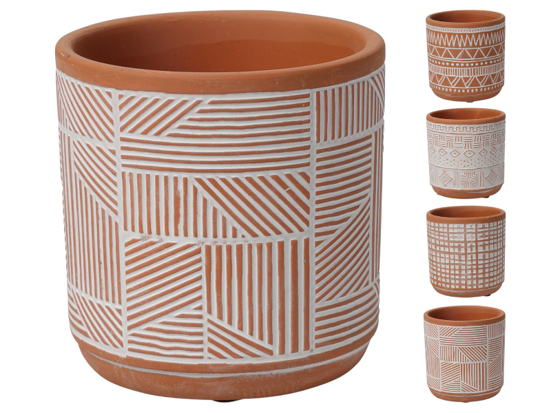 Pottery flower pot 9.2x9.5cm