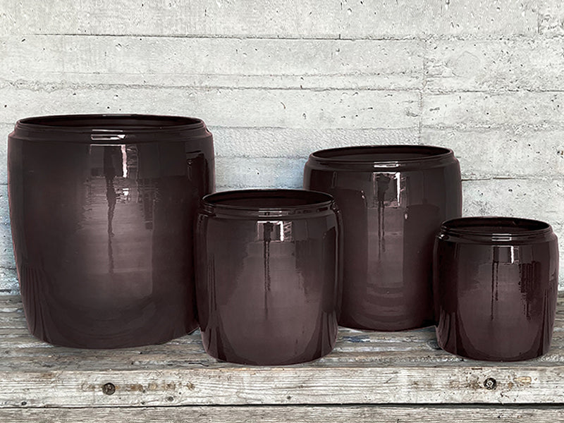 Jar Pot with Rim - Royal Hortensia