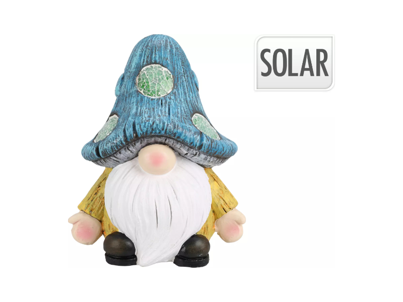 Dwarf with mushroom hat solar