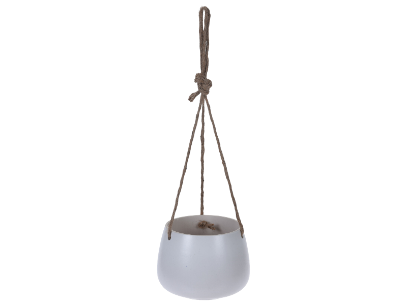 Reen flower pot ceramic w/ rope