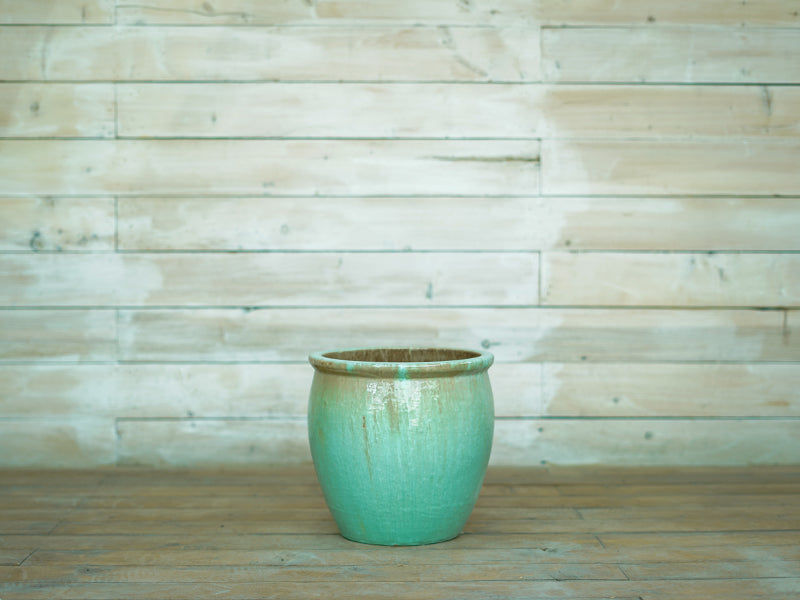 Glorious Belly Pot with Rim - Coco Green