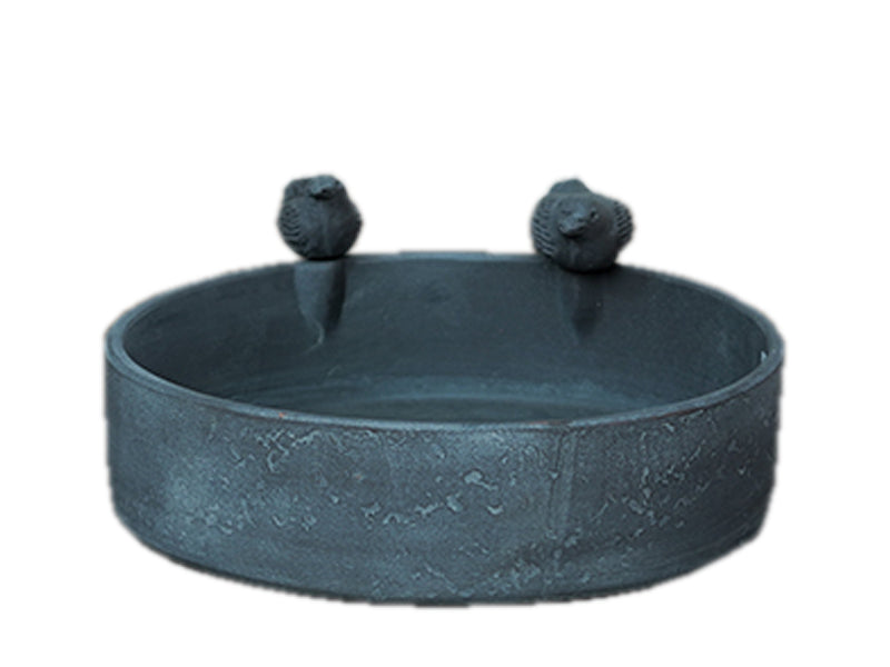 Bento Bird Bath Round - Taupe D34 x D8