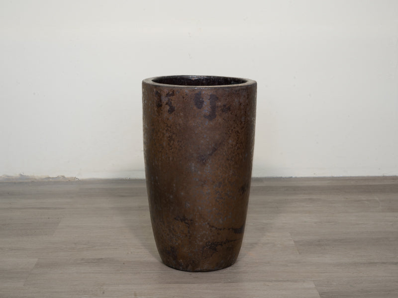 Crucible Planter Ceramic - Matte Black