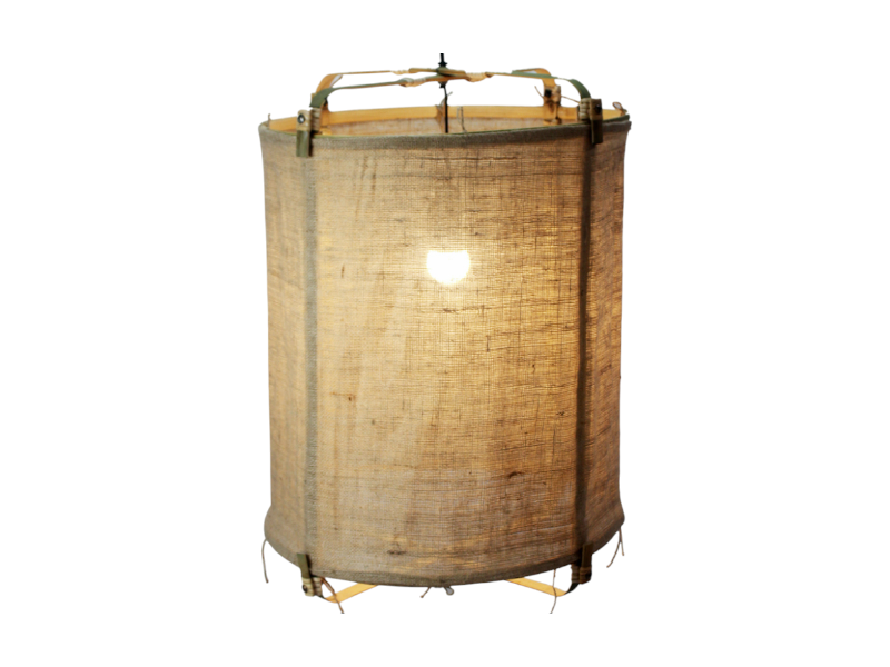 Bamboo Jute Lamp 'W40 x H60