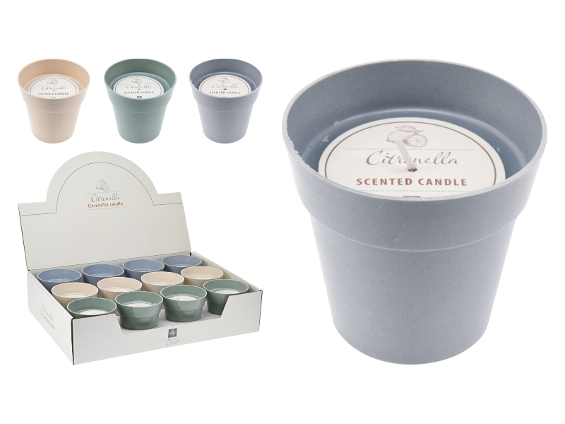 Citronella candle in biopot 10cm
