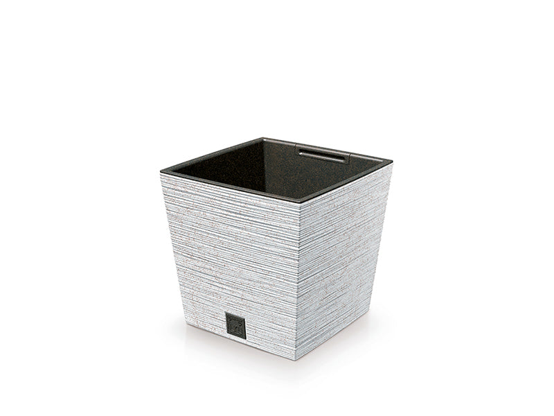 Furu Square Low Pot - 30cm - White