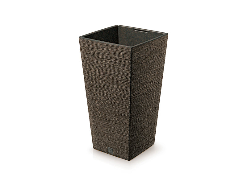 Furu Square Wood Flowerpot - 40cm - Coffee