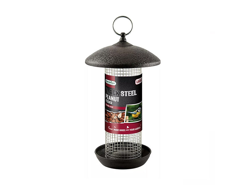 Black Steel Large Peanut Feeder