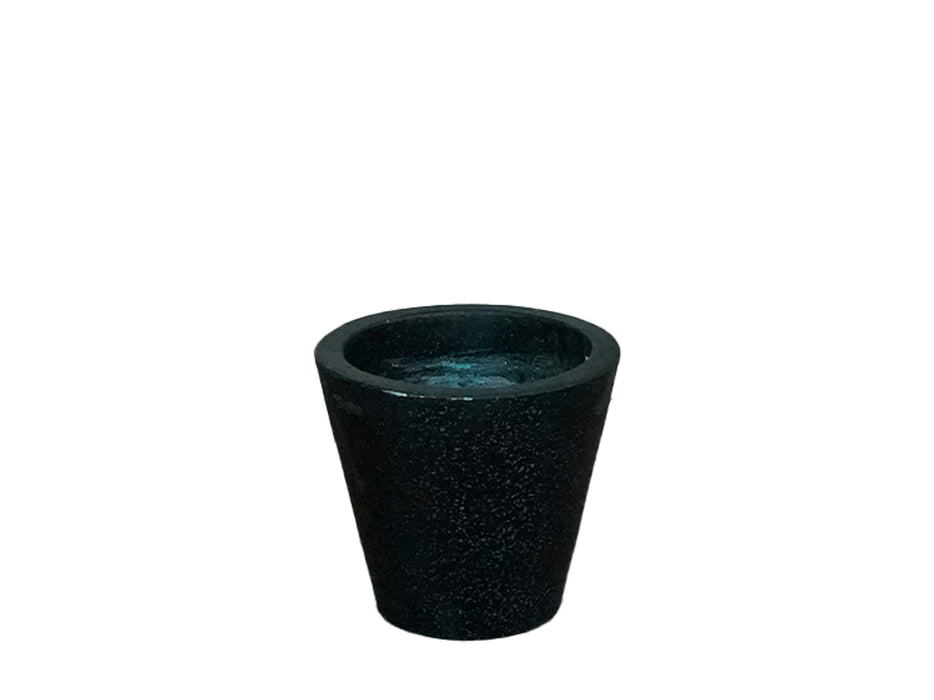 Terrazzo Cylinder Pot - Black