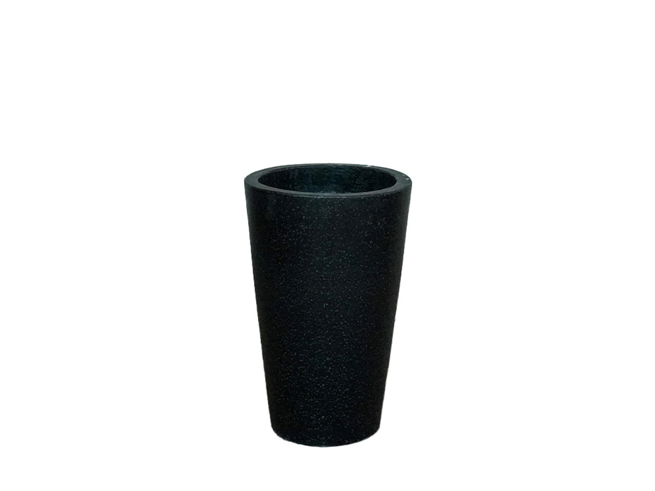 Tall Terrazzo Pot - Black