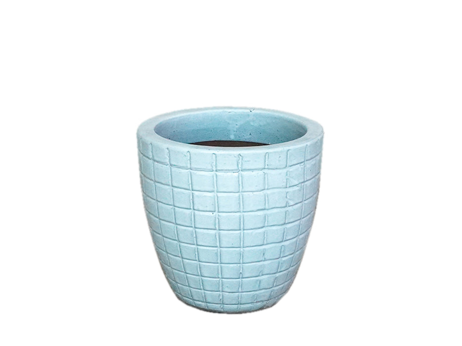 Glazed Lined Pot - White