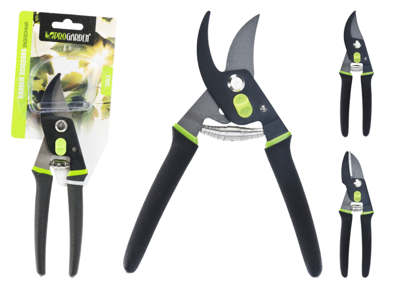 Garden scissors black handle assrt.