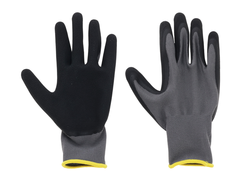 Garden gloves latex polyester