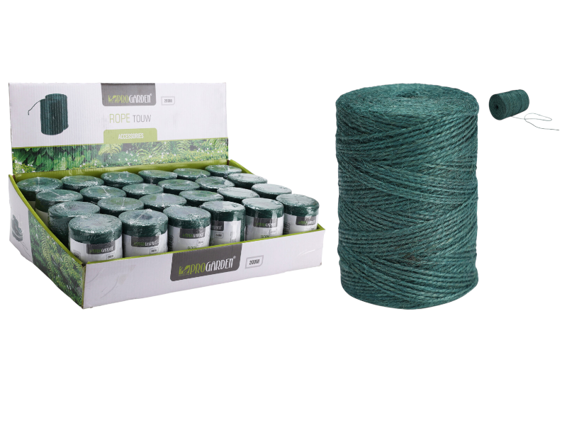 Jute rope 200mtr green