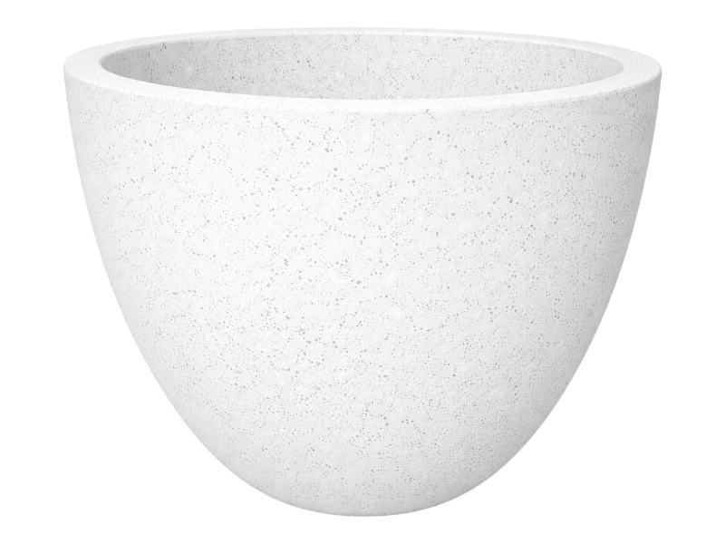 Terrazzo egg pot W45xH40 'WH