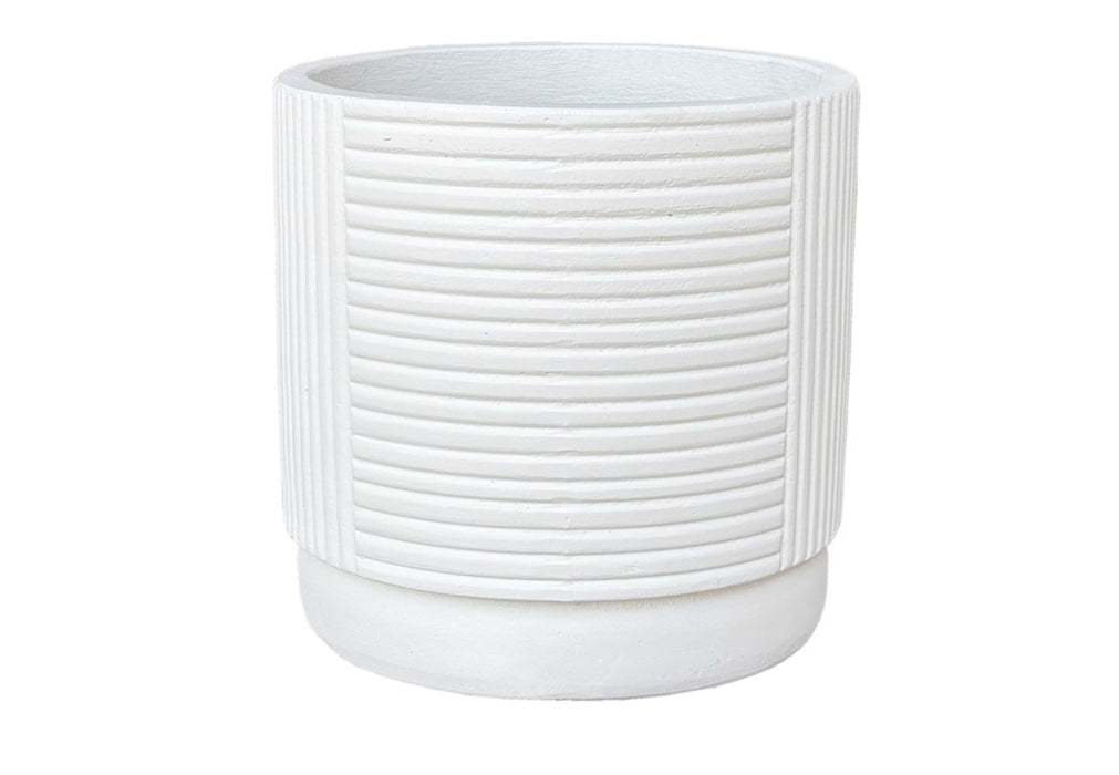 TH Rim round white pot