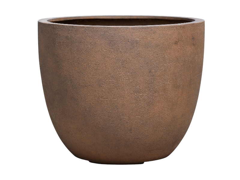 Antique rust egg pot