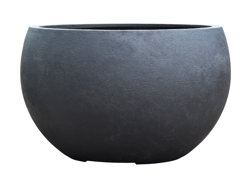 Grand bowl pot ant. black