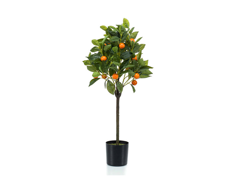 Artificial Orange Tree in Plastic Pot