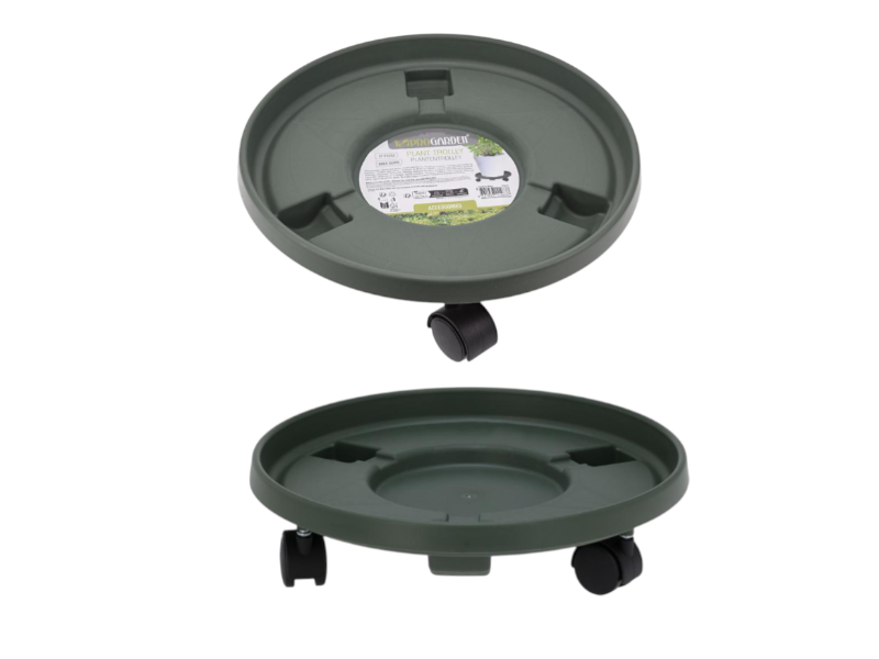 Plant trolley D33cm green
