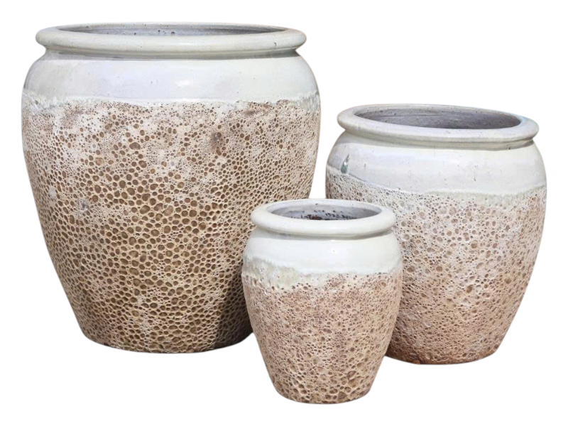 Atlantis rimmed jar 64x64x68 'WH