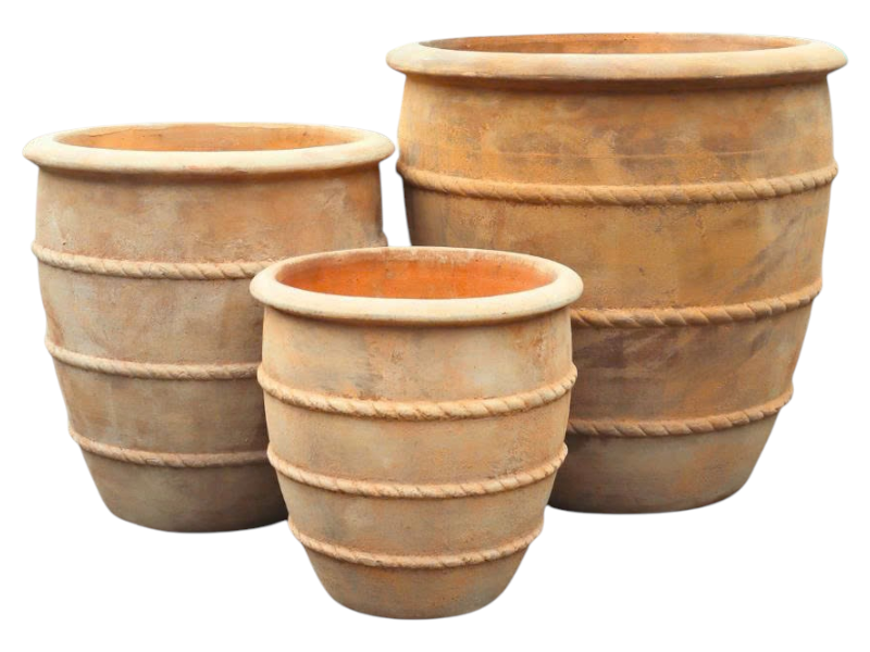 Lined terracotta 39x39x48