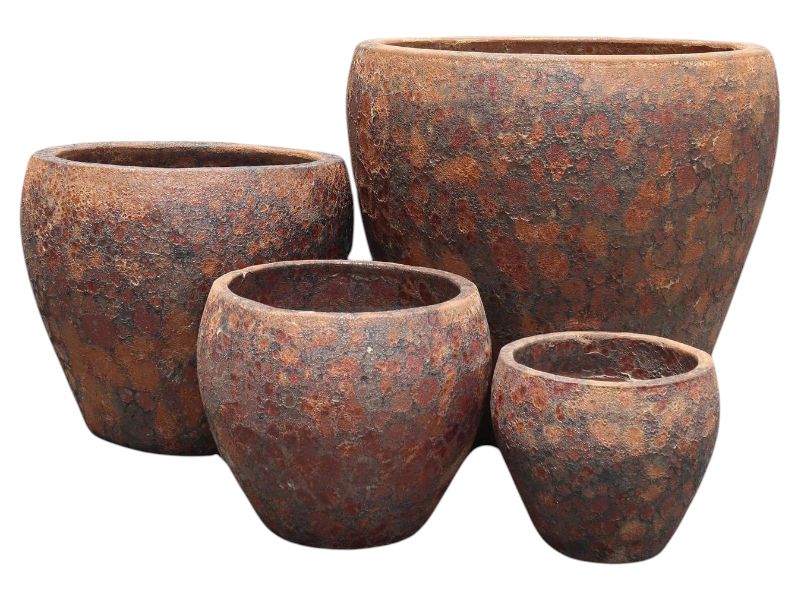 Rustic U-planter 29x29x25 'BRZ