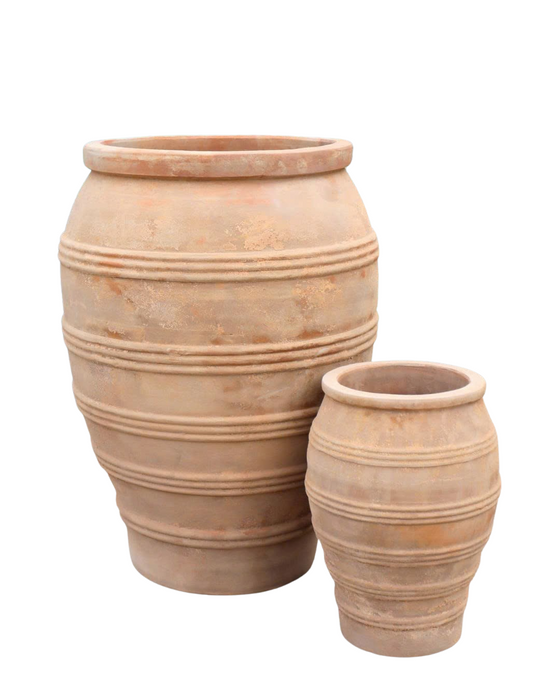 Meditteranean lined urn 60x60x75