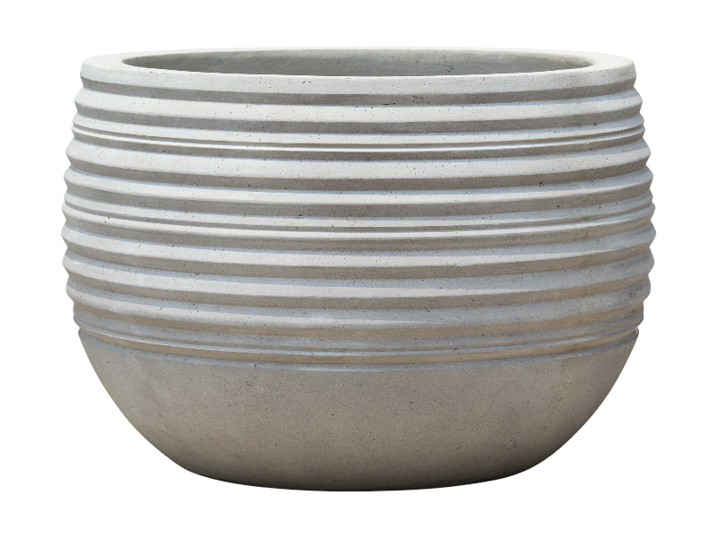 GD Balloon Stonelite Pot 'Concrete