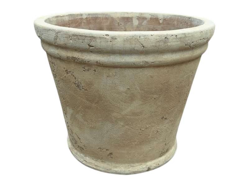 TH Rim round pot Antique terra. 36x32