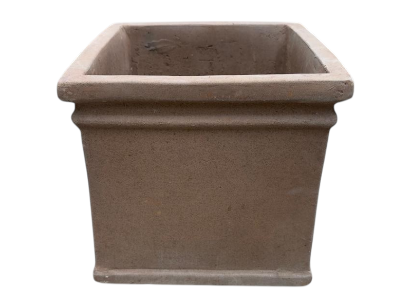 TH Square Black Terr. pot 26x26
