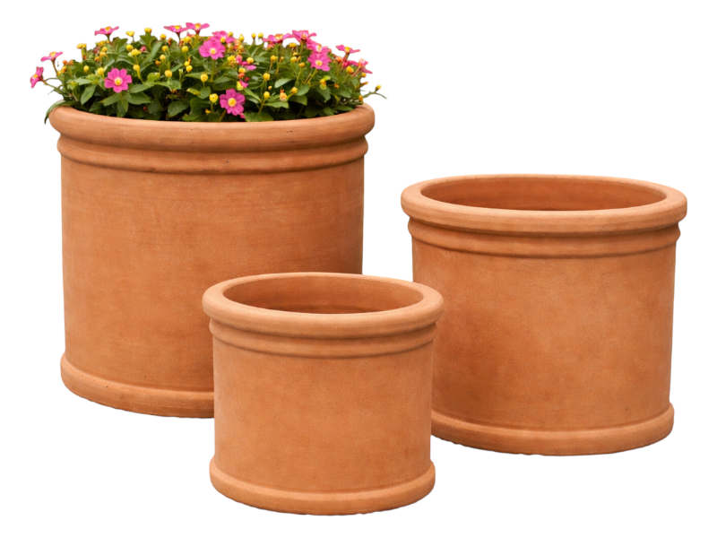 TH Cylinder terra. pot 27x26H