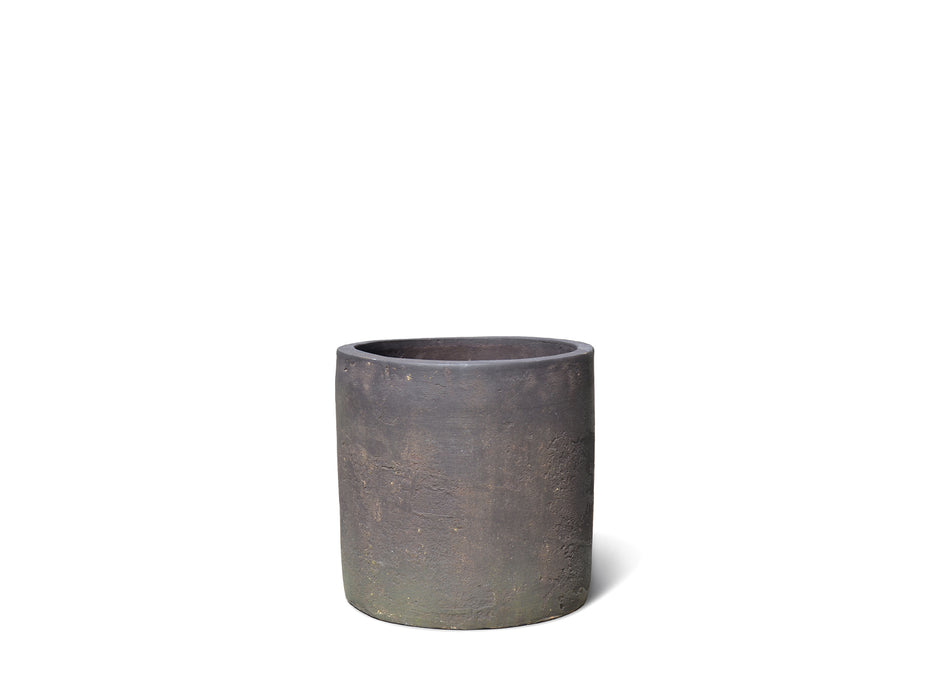 Terra Cylinder Pot - Moss Brown