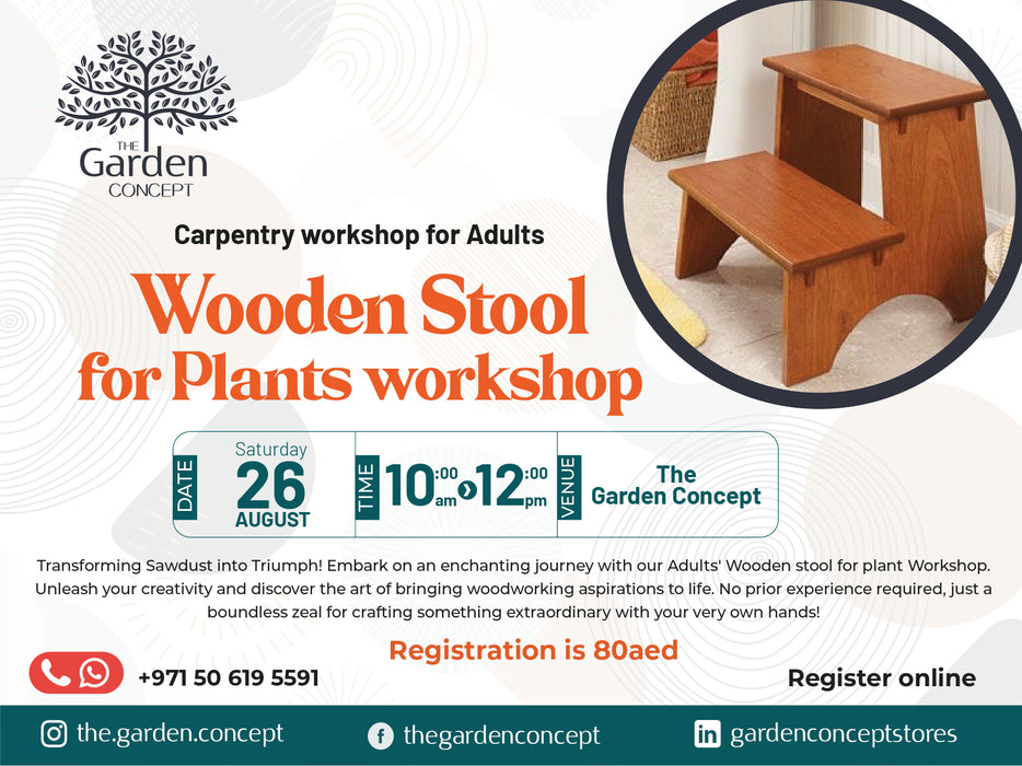 Wooden Stool Making Workshop