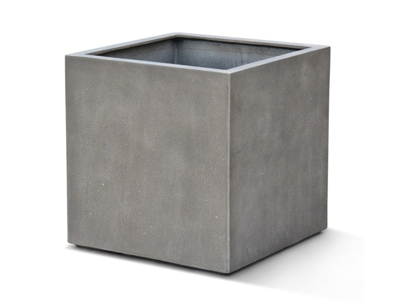Cube Pot - Natural Concrete - L30 x W30 x H30