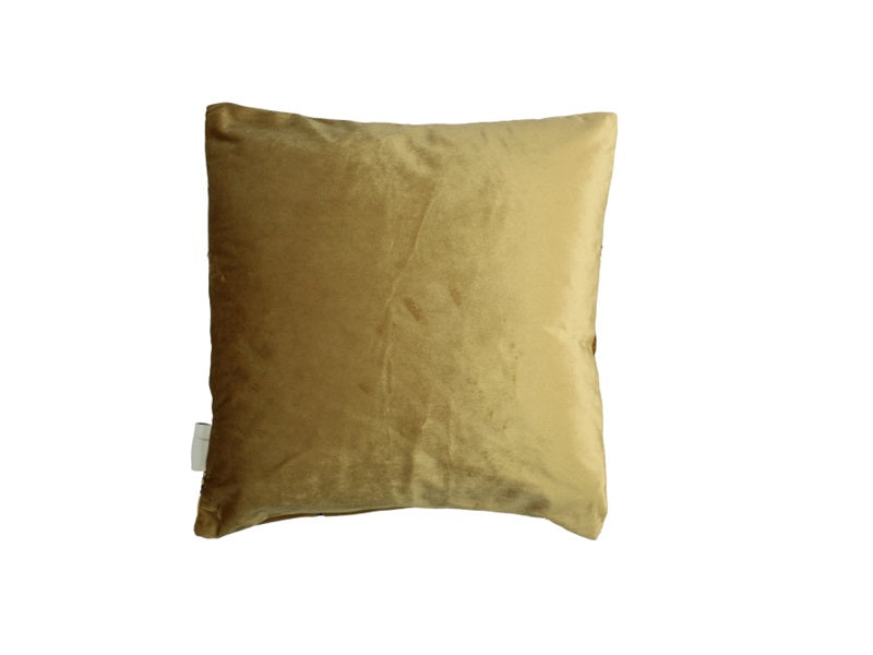Palm Tree Velvet Gold Cushion